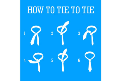 Men tie infographic, simple style