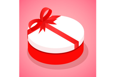 Candy box icon, isometric style
