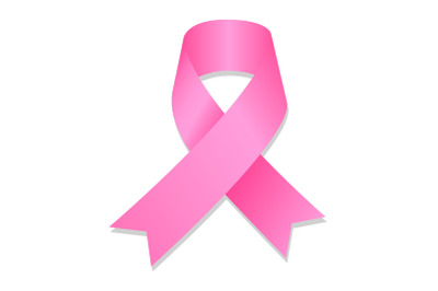 Breast cancer ribbon icon, isometric style