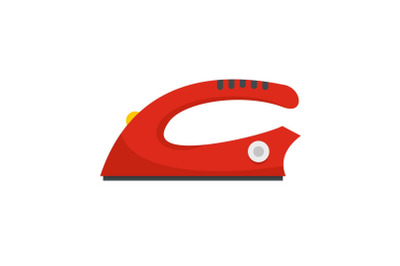Modern iron icon, flat style
