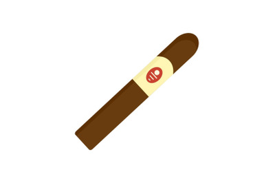 Royale cigar of cuba icon, flat style