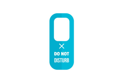Hanger tag icon, flat style