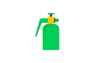 Garden spray bottle icon, flat style