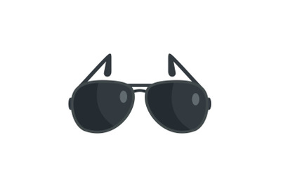 Sunglasses icon, flat style