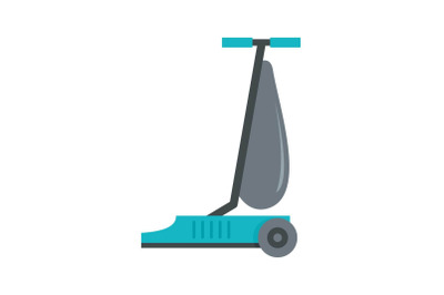 Commercial vacuum cleaner icon, flat style