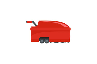 Hall vacuum cleaner icon, flat style