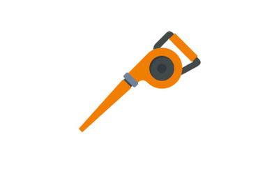 Garden vacuum cleaner icon, flat style