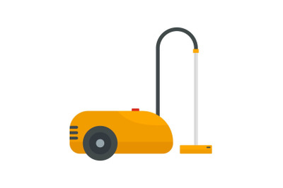 Wash vacuum cleaner icon, flat style