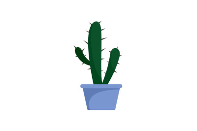 Cactus icon, flat style