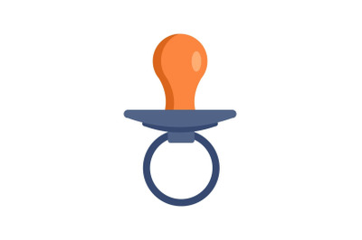 Boy nipple icon, flat style