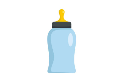 Bottle nipple icon, flat style