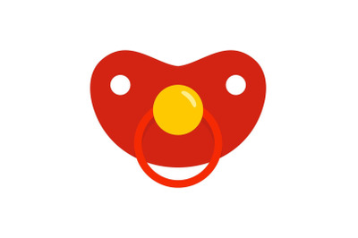 Girl nipple icon, flat style