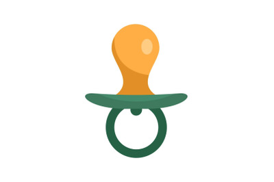 Silicone nipple icon, flat style