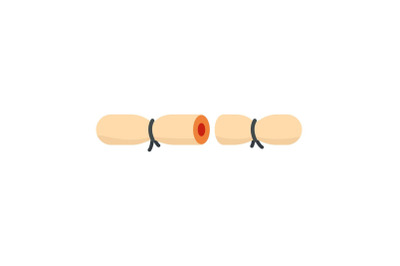 Strip contraceptive icon, flat style