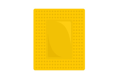 Contraceptive patch icon, flat style