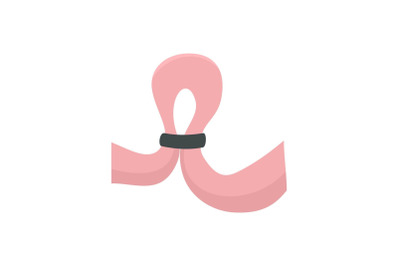 Strip vagine icon, flat style