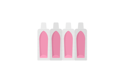 Suppositories icon, flat style
