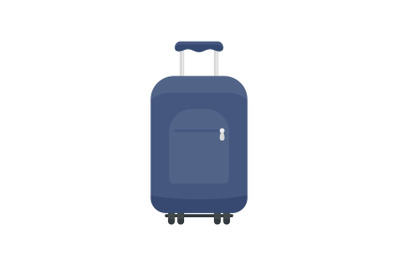 Travel summer bag icon, flat style