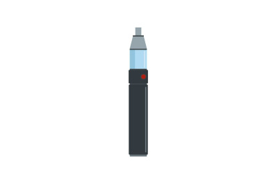 Electric cigar icon, flat style