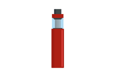 Vape pen icon, flat style