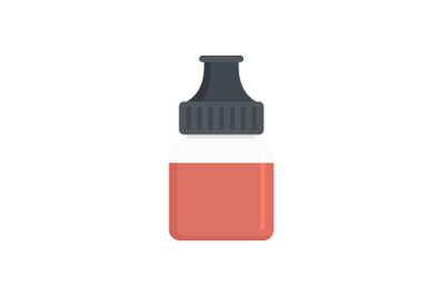 Fruit vape liquid icon, flat style