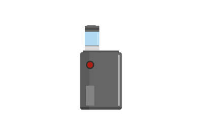 Vaping box icon, flat style