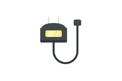 Charge vape set icon, flat style
