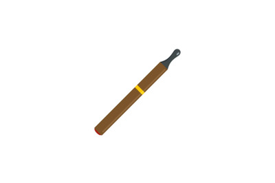 Electric cigarette icon, flat style