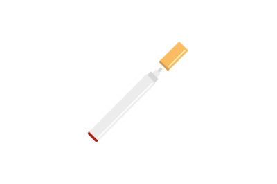 Electronical cigarette icon, flat style