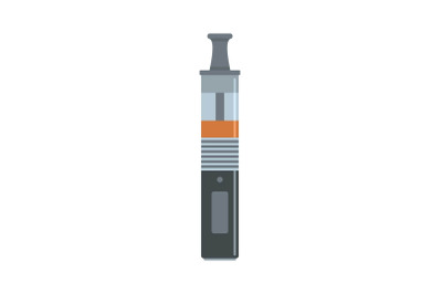 Vaping pen icon, flat style