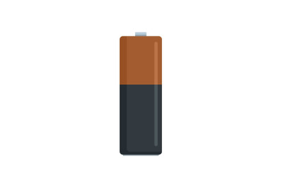 Vape box battery icon, flat style