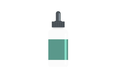 Vape liquid reserve icon, flat style
