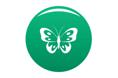 Butterfly in wildlife icon vector green