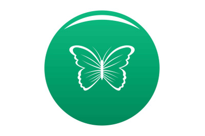 Butterfly in nature icon vector green