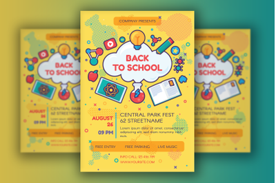 Back To School Poster Template