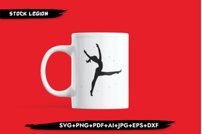 Gymnast Dancing SVG