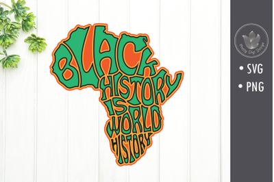 Black history is world history sublimation png file