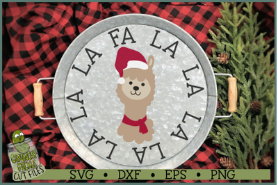 Christmas Llama SVG File