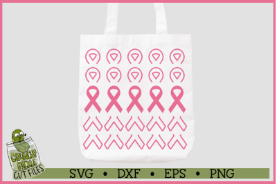 Breast Cancer Ribbon Repeating SVG File