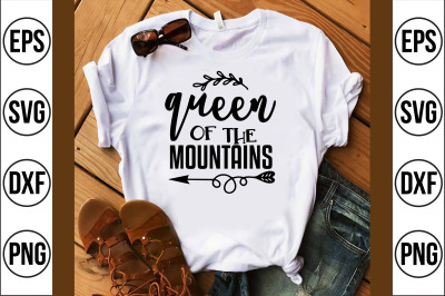 queen of the mountains svg cut file