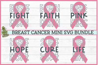 Breast Cancer Ribbon SVG File Mini Bundle