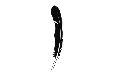 Native feather icon, simple style