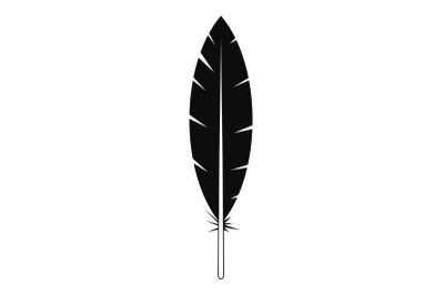 Indian feather icon, simple style