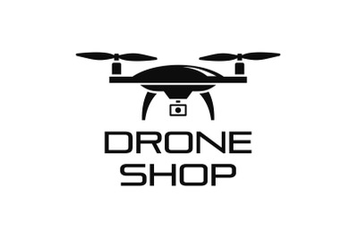 Drone online shop logo, simple style