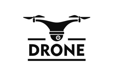 Modern drone logo, simple style