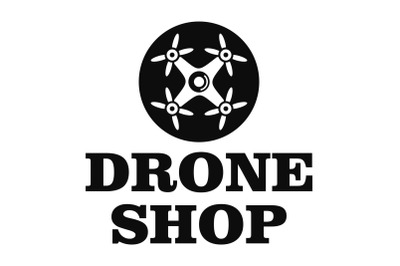 Drone market logo, simple style