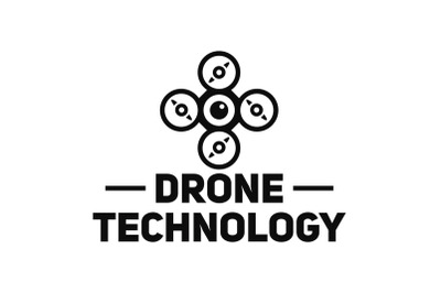 Drone site logo, simple style