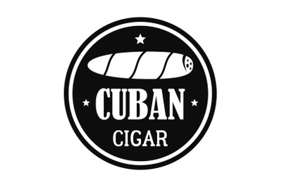 Original cuban cigar logo, simple style