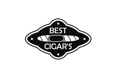 Best cuban cigar logo, simple style