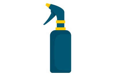 Spray bottle icon, flat style